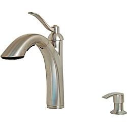 Price Pfister Rembrandt Single Lever Stainless Steel Pullout Kitchen Faucet w/Soap Dispenser