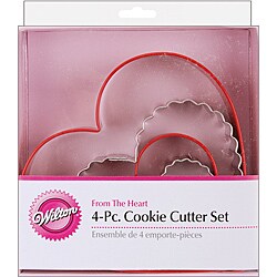Wilton 'From The Heart' 4-piece Cookie Cutter Set