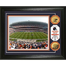 Highland Mint Chicago Bears Soldier Field 24k Gold Coin Photo Mint