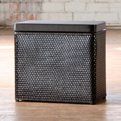 Carter Black Bench Laundry Hamper