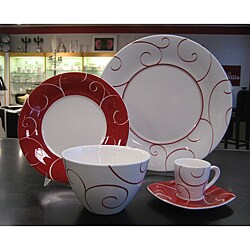 Red Vanilla Panache Rouge 20-piece Dinner Set