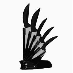 Ceramic 5-piece Knife Set with Holder