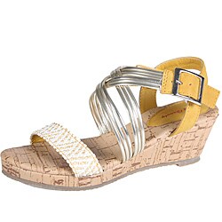Refresh by Beston Women's 'CUTIE-01 K' Wedge Sandals