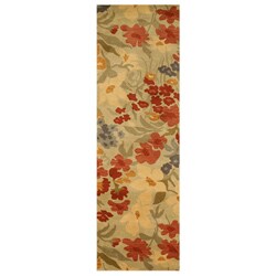 Hand-tufted Wool Ivory Josie Rug (2'6 x 20')
