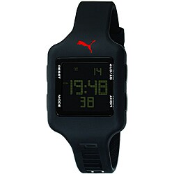 Puma Unisex Black Slide Strap Digital Watch