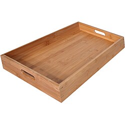 Large Rectangular Bamboo Serving Tray