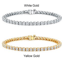 14k Gold 8ct TDW Diamond 7-inch Tennis Bracelet (J-K, I3)