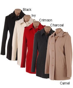 Kenneth Cole Hooded Woolen Coat