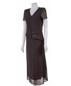 Patra Beaded Mock-Jacket Dress | Dillards.com