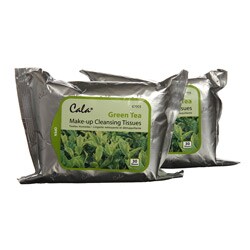 Cala Green Tea Makeup Cleansing 30-ct Facial Tissues (Pack of 6)