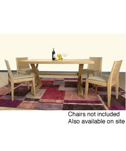 Oak Rectangular X-base Dining/Work Table