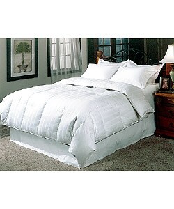 Damask 300 Thread Count White Goose Down Comforter