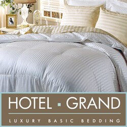 Hotel Grand Silk  400 Thread Count Premium White Goose Down Comforter