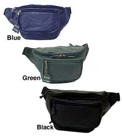 Large Leather Waist Pouch
