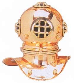 US Navy Mark V 8-inch Copper Diving Helmet Replica