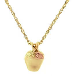 Black Hills Gold Apple Pendant