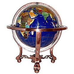 Lapis Lazuli Ocean 13-inch Gemstone Globe