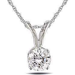 14-kt. Gold 1/3-ct (H-I-/ I1-I2) Diamond Solitaire Pendant