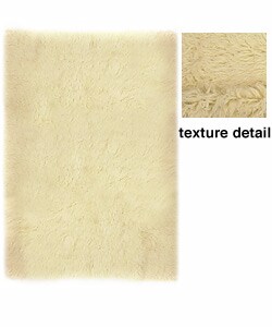 Flokati Natural Wool Rug (9'10 x 13'2)