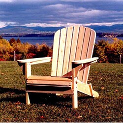 Folding Rolled Front Cedar Adirondack Chair