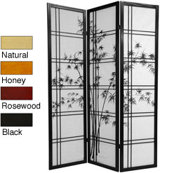 Wooden Bamboo Tree Shoji Screen (China)