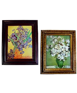 Vincent van Gogh Flower Vase Framed Canvas Collection