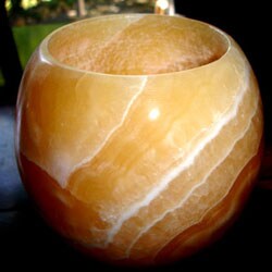 Large Alabaster Globe Votive (Egypt)