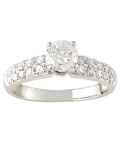 14k White Gold 1ct TDW Diamond Engagement Ring (G-H, I1-I2)