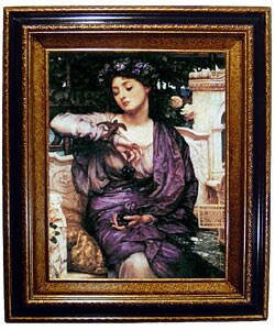 Libra and Her Sparrow Framed Canvas