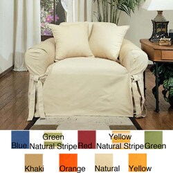 Cotton Duck Chair Slipcover