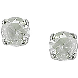 14k Gold 1/5ct TDW Round Diamond Stud Earrings (J-K, I2-I3)