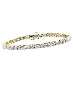 14k Gold 4ct TDW Diamond Tennis Bracelet (H-I, I2-I3)