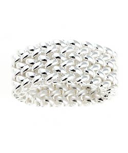 Sterling Silver Italian Mesh Ring