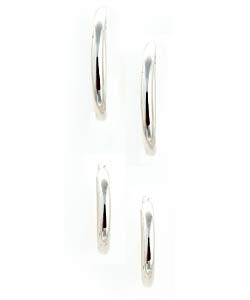 Sterling Silver Hoop Earring Set