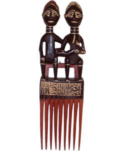 Hand-carved Friendship/ Wedding Comb (Ghana)