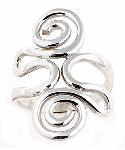 Sterling Silver Swirl Ring