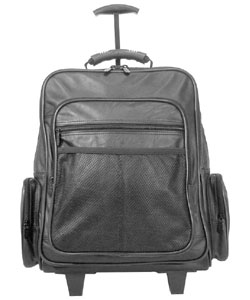 APC Leather Backpack on Wheels