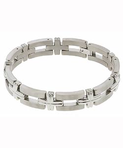 Men'sTitanium Dual-finish Bracelet