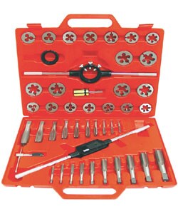 GRIP 45-piece Jumbo Tungsten Tap and Die Set  (SAE)