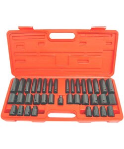 GRIP 38-piece 1/2-inch and 3/8-inch Impact Socket Set (SAE)