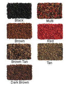 Leather Allover Shag Rug (3'6 x 5'6)
