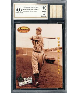 Ted Williams Game Used Bat Mint 10 GGUM Card