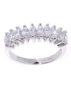 Icz Stonez Sterling Silver CZ Marquise Ring