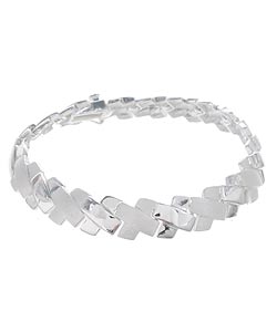 Sterling Silver X-link Bracelet