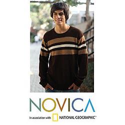 Men's Alpaca Wool 'Andean Voyage' Sweater (Peru)