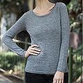 Women's Alpaca Wool 'Silver Charm' Sweater (Peru)
