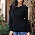 Women's Alpaca Wool 'Ebony Charm' Sweater (Peru)