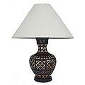 Handcrafted Ceramic 'Mediterranean' Table Lamp (Mexico)