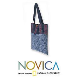Cotton 'Hmong Heir' Medium Batik Tote Shoulder Bag (Thailand)