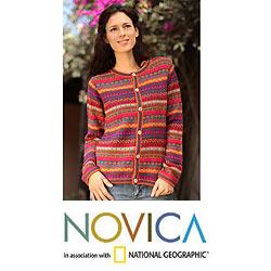 Alpaca Wool 'Be Bold' Cardigan (Peru)